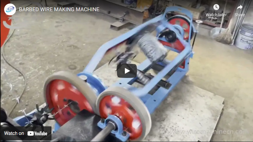 فيديو لآلة صنع سلك شائك